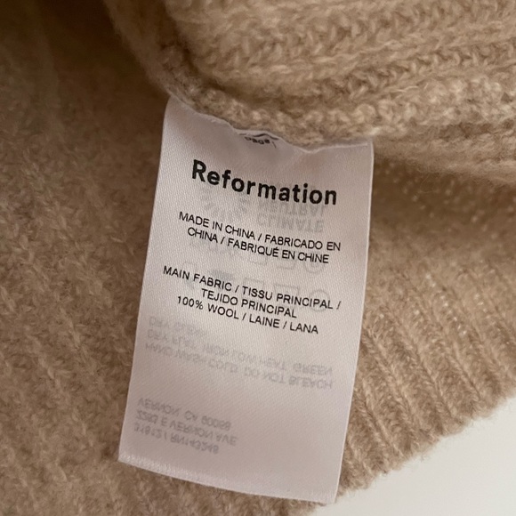 Reformation Cropped Wool Sweater - Picture 3 of 3